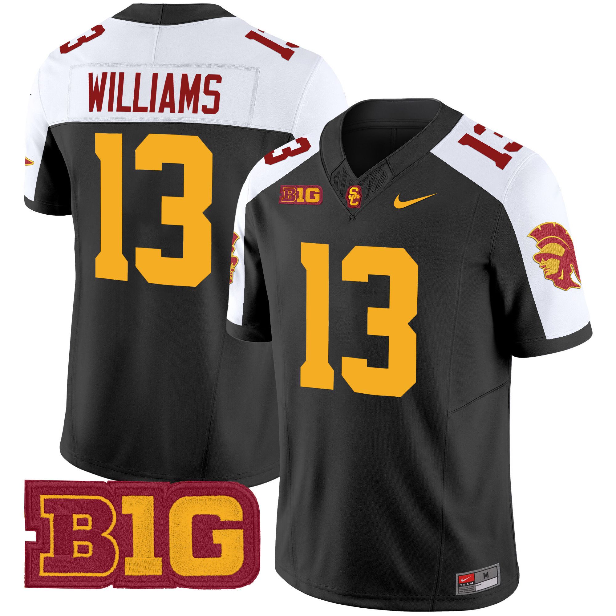 Men USC Trojans #13 Williams Black Nike 2024 Vapor Limited NCAA Jersey